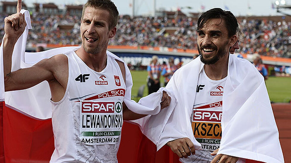 Adam Kszczot og Marcin Lewandowski har i en årrekke vært to av av Europas beste mellomdistanseløpere. Nå ble det gull på Adam og sølv på Marcin. (Foto: Bjørn Johannessen)