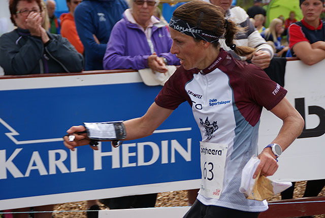 Anne Margrethe Hausken Nordberg ligger på 2. plass i o-ringen.