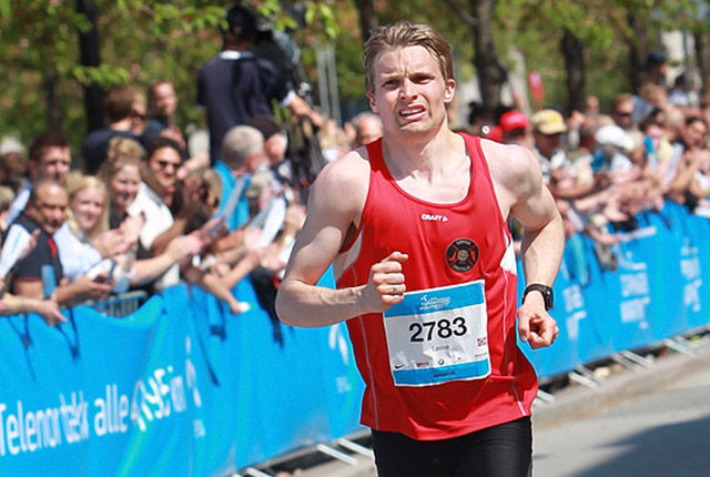 Lasse Blom løp 5000 m på 14.57,69. (Arkivfoto: Kjell Vigestad)