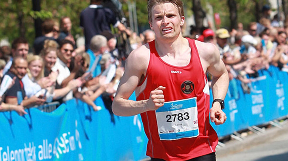 Lasse Blom løp 5000 m på 14.57,69. (Arkivfoto: Kjell Vigestad)
