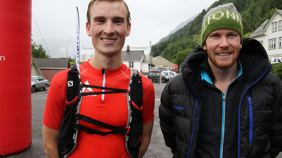 Spennende: Det var utrolig morsomt å følge med på GPS-sporingen gjennom løypa da Mats Mollandsøy (t.v) og Ingebrigt Ølmheim kjempet om seieren. Foto: Marianne Røhme