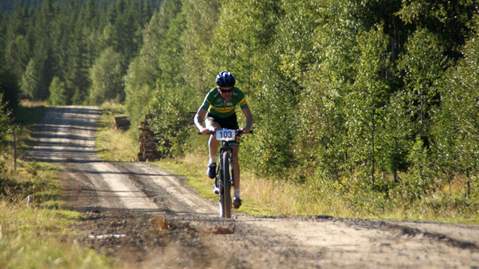 Oddvin Offingstad like før det høyeste punktet i løypa. (Foto: Stein Arne Negård) 