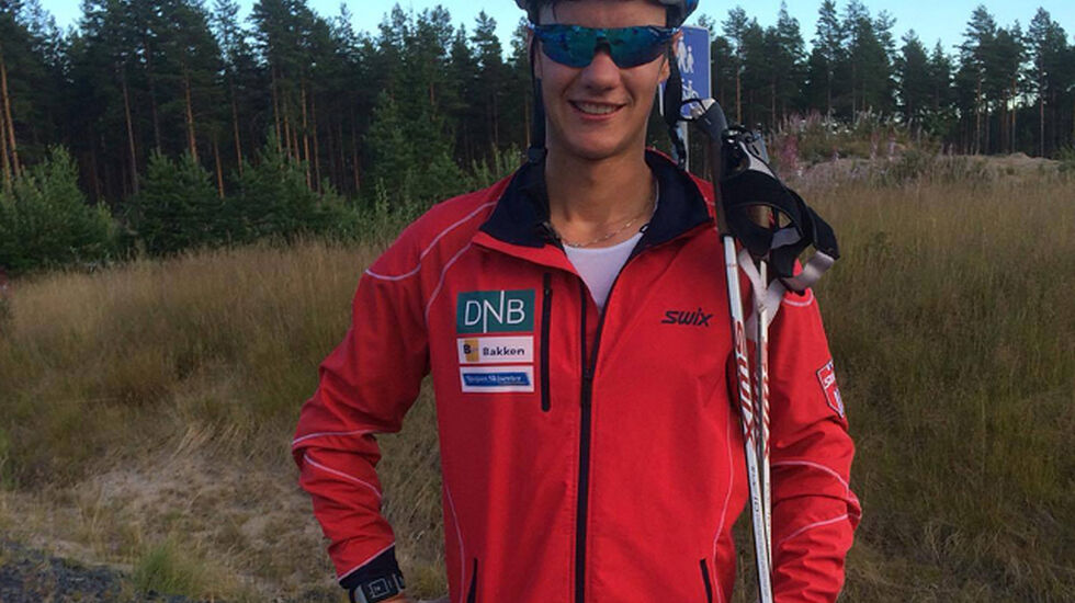 Hågen Solbakken etter målgang torsdag kveld. (Foto: Rune Gilde)