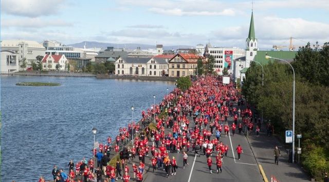 Fra årets Reykjavik Marathon (Foto: Reykjavikurmarathon)