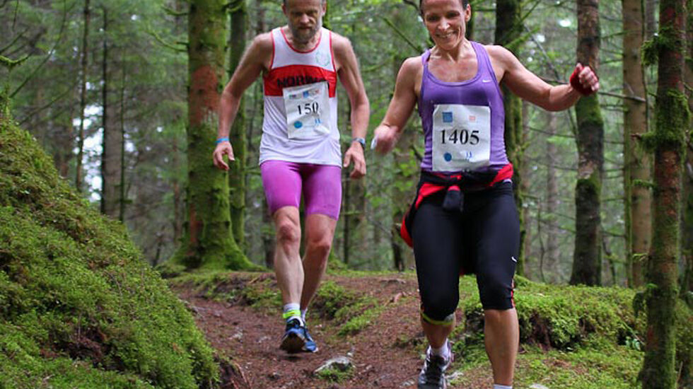 Inge Asbjørn Haugen logger maratonløp uansett underlag. Kommer nummer 526 i Bergen ? - Foto Oddny Ringheim