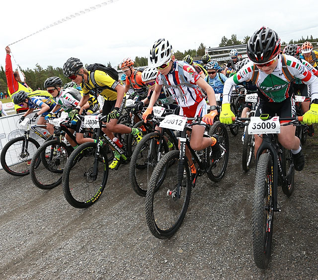 Fra starten for klasse gutter 13 år. (Foto: Kjell Vigestad).