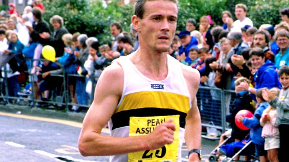 Steve Jones i Great North Run 19988 (foto: Mark Shearman).