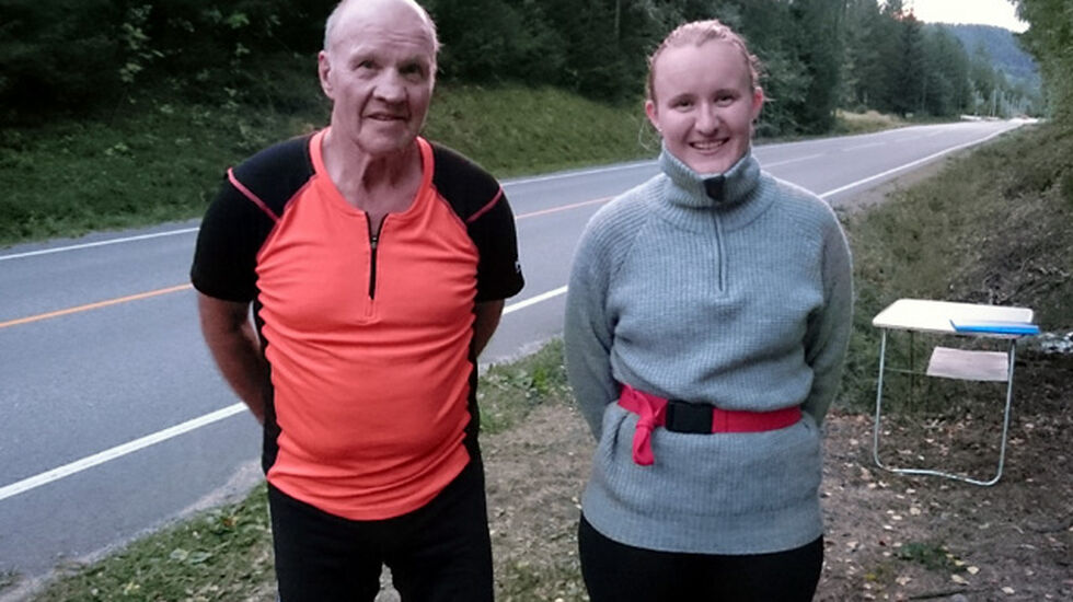Den yngste, Marianne Storberget, og den eldste, Kjell Nystuen, var raskest i rulleskimaraton i år som i fjor.