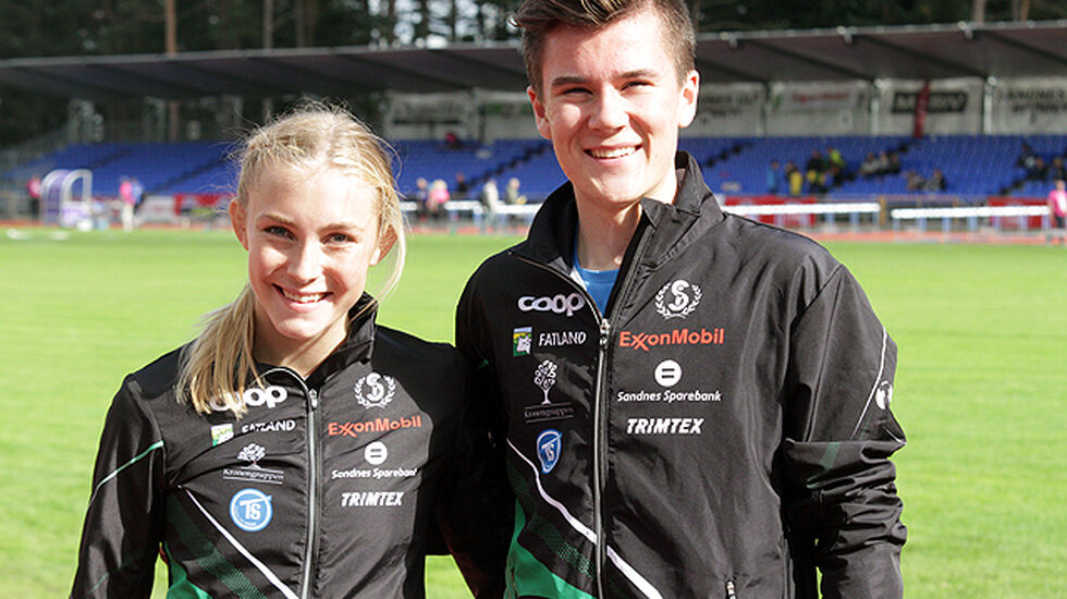 To av Sandnes IL sine fremste utøvere, Camilla Ziesler og Jakob Ingebrigtsen