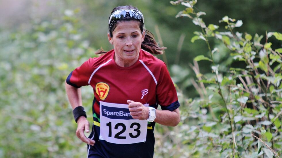 Ann Heidi Scharning i fjorårets løp rundt Dragsjøen (foto: Olav Engen).