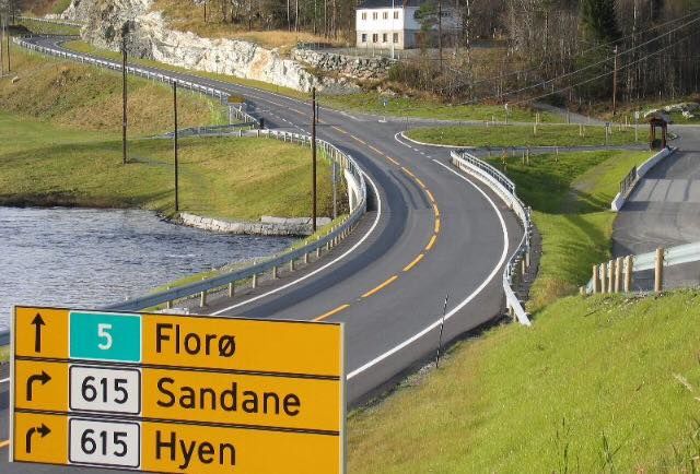 De fire landeveisløpene i løpskarusellen har start og målgang på Storebru i Sogn og Fjordane.