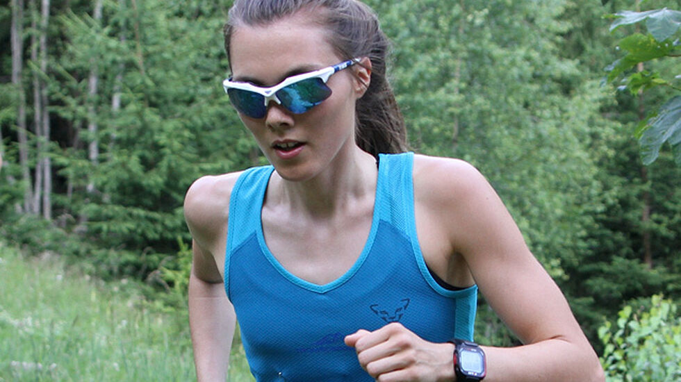 Yngvild Kaspersen sikra seg en ny pallplass i et av løpa i Skyrace-serien. (Arkivfoto: Runar Gilberg) 