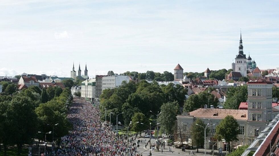 Fra Tallinn Marathon som i år gikk under gode løpsforhold med delvis skyet vær og 10-15 grader (Foto: SEB Tallinn Marathon)