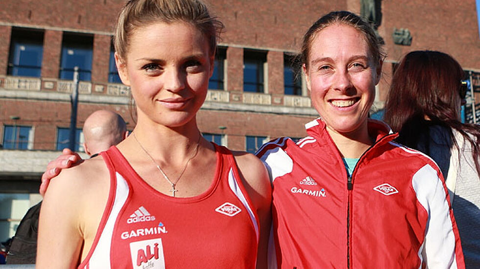 Live Solheimsdal og Hanne Mette Sande tok de to første plassene på 10 for Grete (foto: Kjell Vigestad).