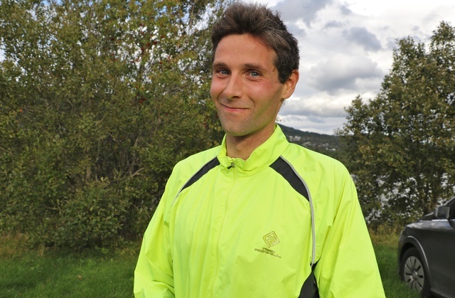 Ian Grohse nylig flyttet til Volda vant med tiden 22.09 Foto: Martin Hauge-Nilsen