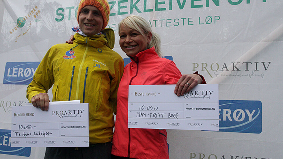 Torbjørn Ludvigsen og May Britt Buer ble årets vinnere i Stoltzen