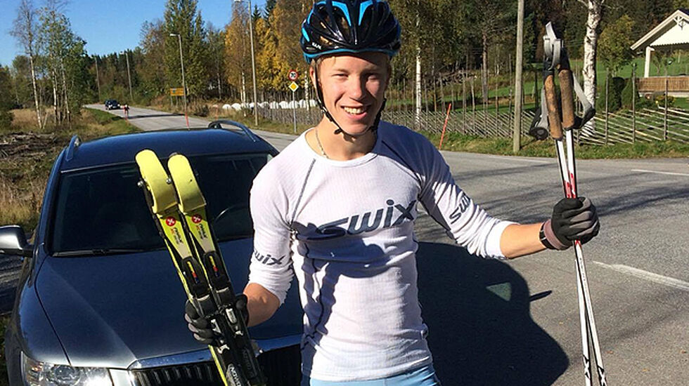 Sondre Estenstad Bjørsland tok sin andre seier i årets rulleskikarusell i Elverum. (Foto: Rune Gilde)