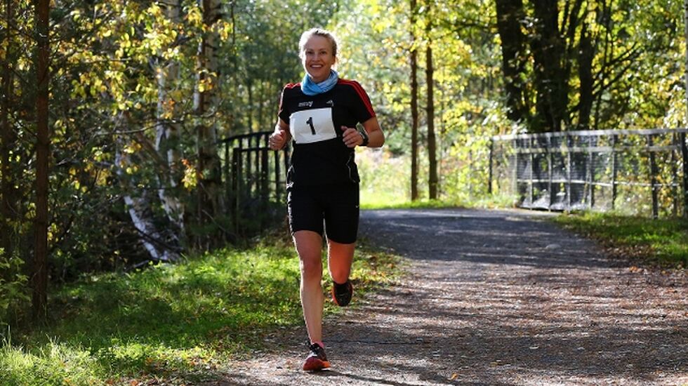 Therese Falk viser god form tre uker før EM 24-timers (foto: Bjørn Hytjanstorp).