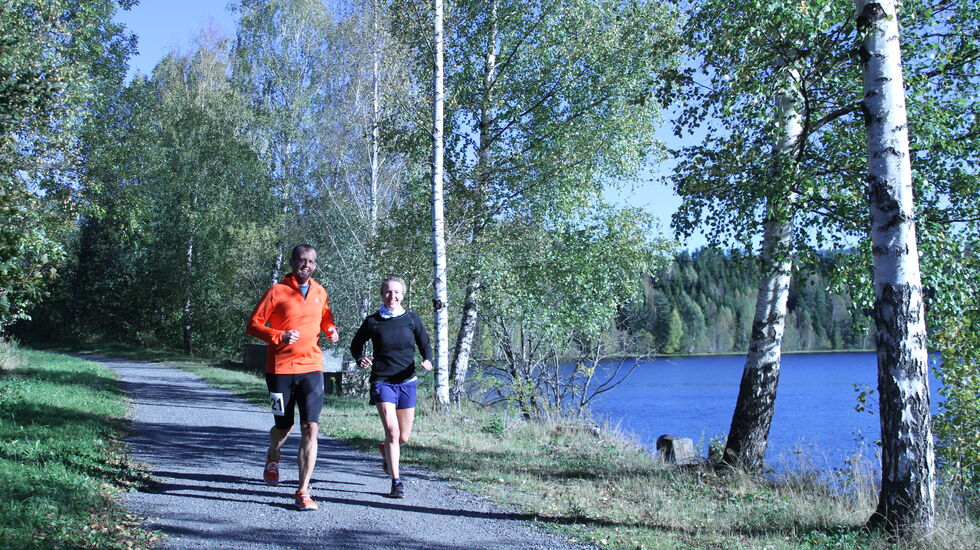 Gregor Gucwa og Therese Falk i det siste Cannonball-løpet på Jevnaker i 2016. Foto: Olav Engen