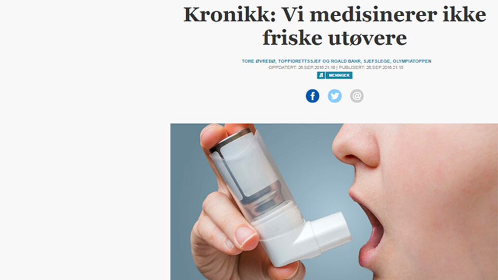 Faksimile av den omtalte kronikken i Aftenposten.