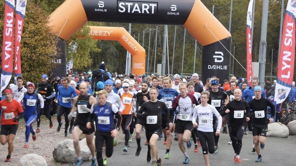 Fra starten på 17 km (arrangørfoto).