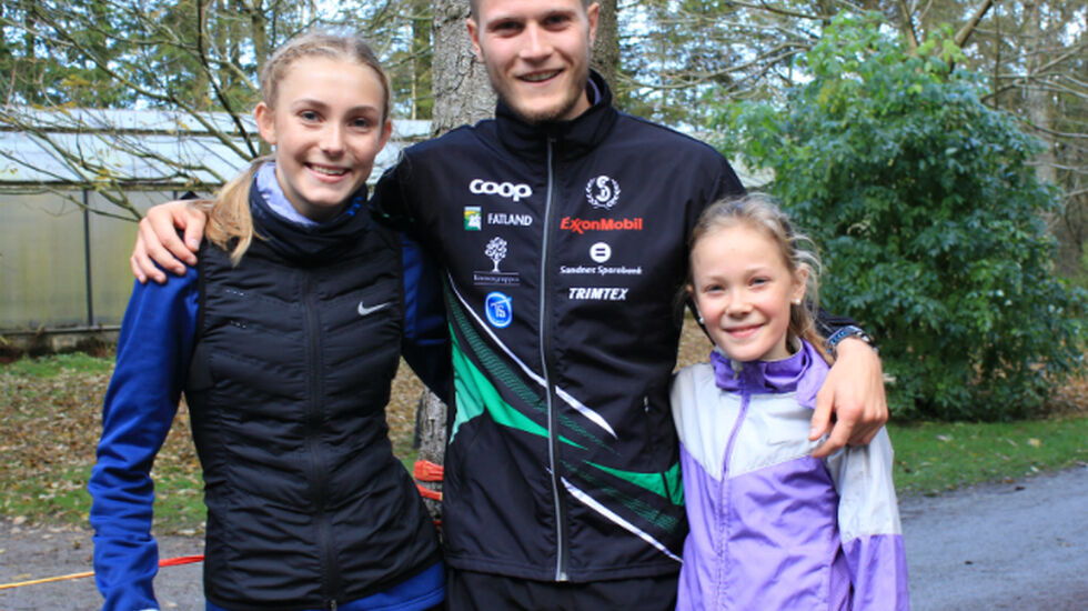 Camilla Ziesler, Christopher Rettedal og Ingrid Ingebrigtsen alle fra Sandnes IL.    Foto: Inge Akerjordet.