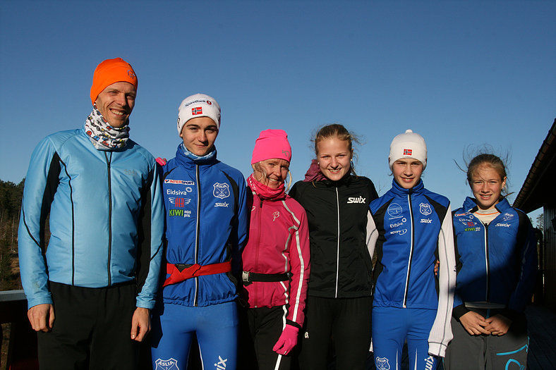 Alle klassevinnerne i Digeråsen opp! 2016 (fra venstre): Anders Johansen,Martin Nordvold Lunde, Ragnhild Bolstad, Fransizka Skogsholm, Elias Flasnes og Aurora Halbakken. (Arrangørfoto)
