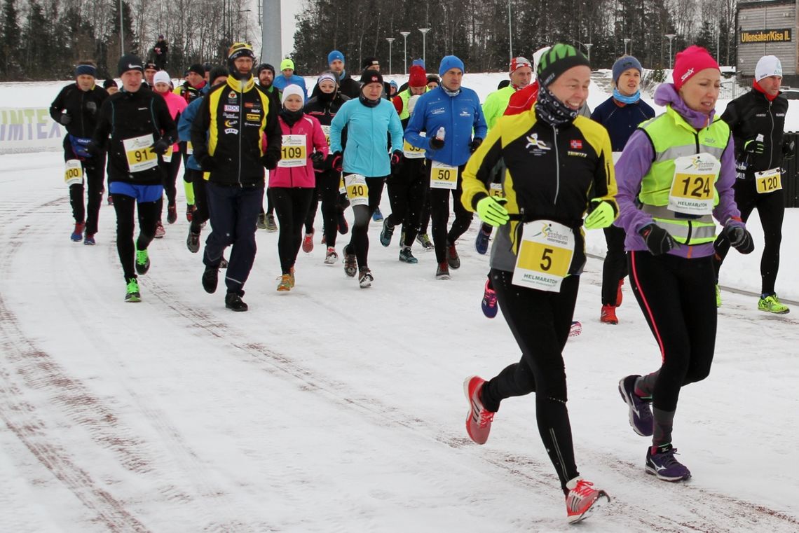 I fjor var løpet flyttet til et tidligere tidspunkt, likevel var det mer vinterlig enn på mange år - men gode løpsforhold likevel. (Foto: Olav Engen)