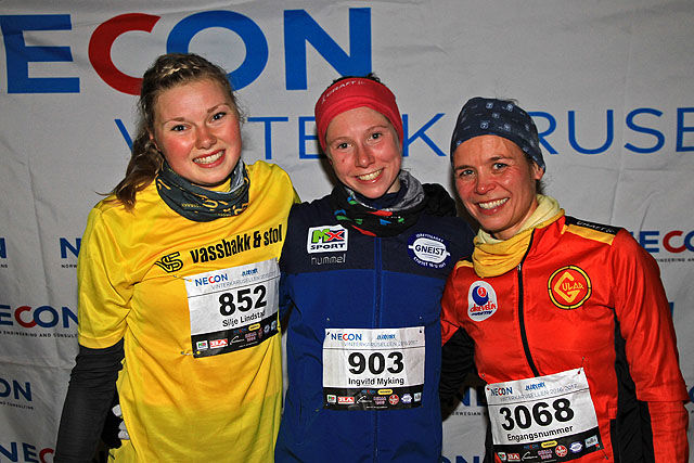 Pallen kvinner løp 1 - Silje Lindstad, Ingvild Myking og Vibeke Raa