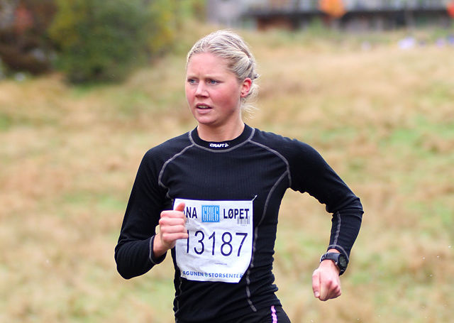 Ingeborg Kristine Lind tok en soleklar seier i det ca. 7 km lange Silvia Nightrun. (Arkivfoto: Oddny Ringheim)