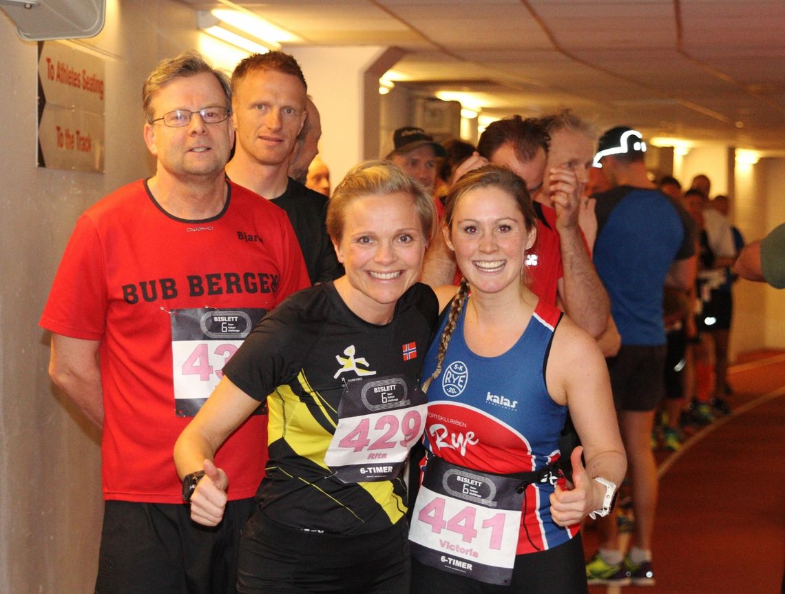 Straks start på 6-timers for Rita Steinsvik, Victoria Engebretsen og 59 andre løpere (foto: Olav Engen).