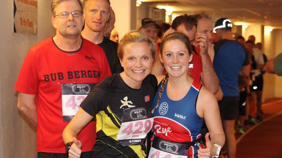 Straks start på 6-timers for Rita Steinsvik, Victoria Engebretsen og 59 andre løpere (foto: Olav Engen).