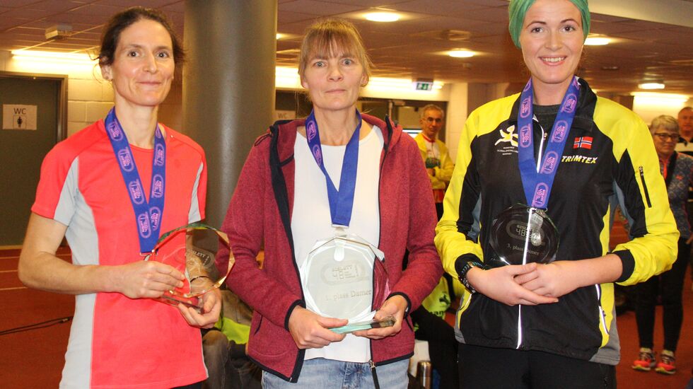 Pallen på 48 timers med Charlotte Smith, Lena Jensen og Øyunn Bygstad (foto: Olav Engen).