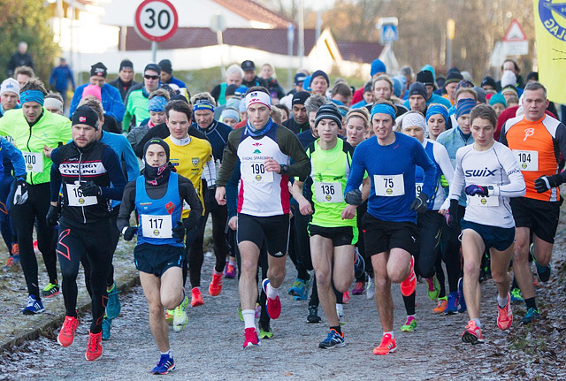 Det var barmark og fine forhold da 111 løpere fullførte det tredje løpet i Trøndersk Vinterkarusell i 2016. (Foto: Roger Midtstraum)