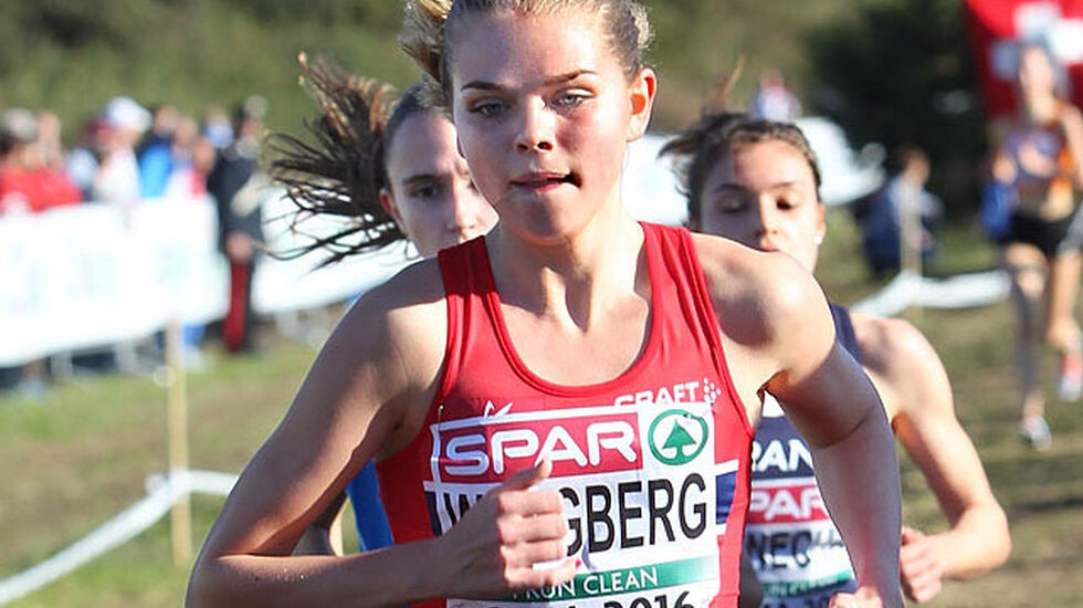 Flott plassering: Stine Wangberg sto for Norges tredje beste plassering i EM med sin 12. plass. (Foto: Kjell Vigestad)