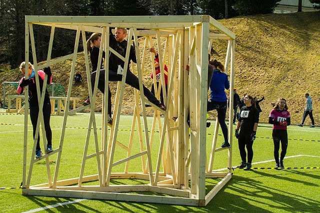 Flere hindre er levert av Sivilarkitektlinjen på NTNU (Foto: Asgeir Sæther)