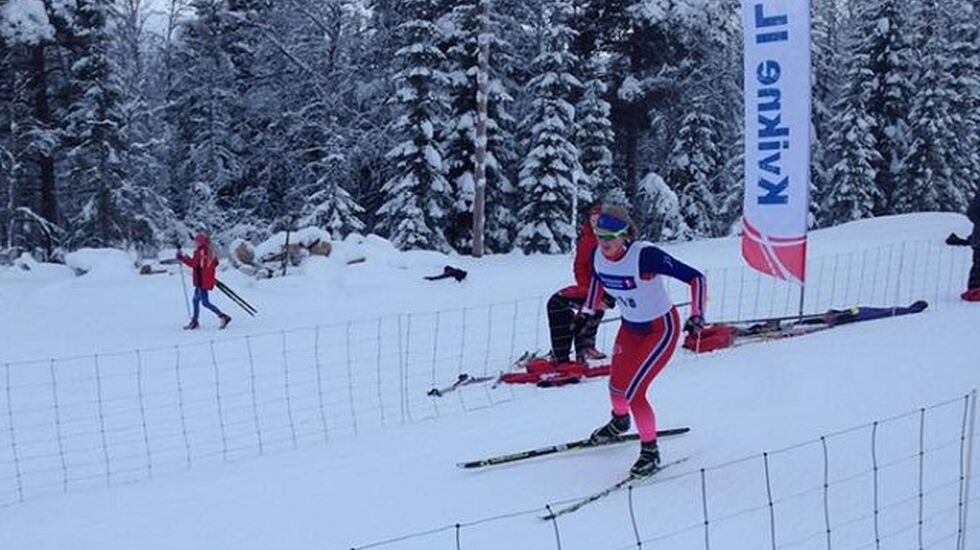 Marie Grue, Kvikne IL på vei ut fra start i J16. (Arrangørfoto)