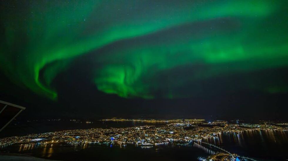 Aurora over Tromsø (foto: Truls Tiller / MSM).