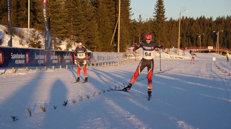 Martine Ek Hagen inn til seier på Gåsbu 3. juledag. (Foto: Stein Arne Negård)