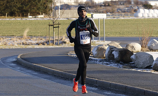 Frew Zenebe Brkineh, etioperen som løper for Sandnes IL, ble suveren vinner på 10 km.