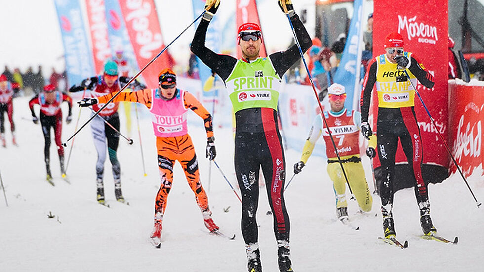 Nygaard vinner spurten i det store feltet. Foto: Arrangøren