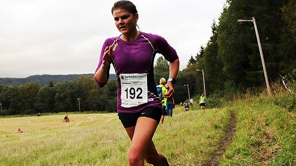 Marit Vala blir nr. 3 i Sørkedalsløpet i 2016. Foto: Heming Leira