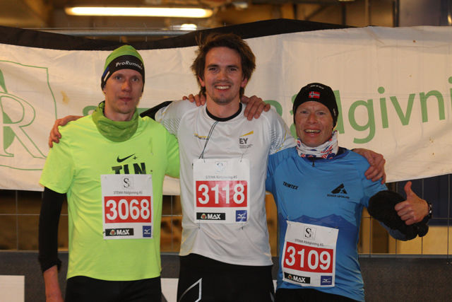 Topp 3 herrer 5 km, Tit Oinus, Fredrik Torgersen og Frode Johansen