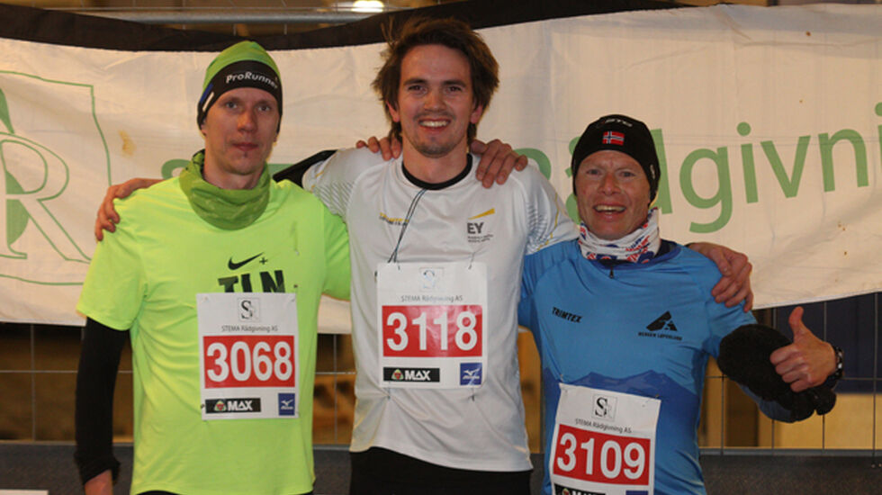 Topp 3 herrer 5 km, Tit Oinus, Fredrik Torgersen og Frode Johansen