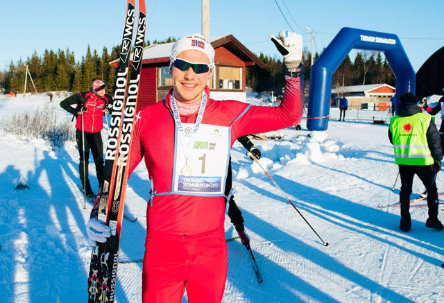 Runar Hermo, Hammerfest Skiklubb kan triumfere i årets Tromsø Skimaraton. Foto: Arrangøren