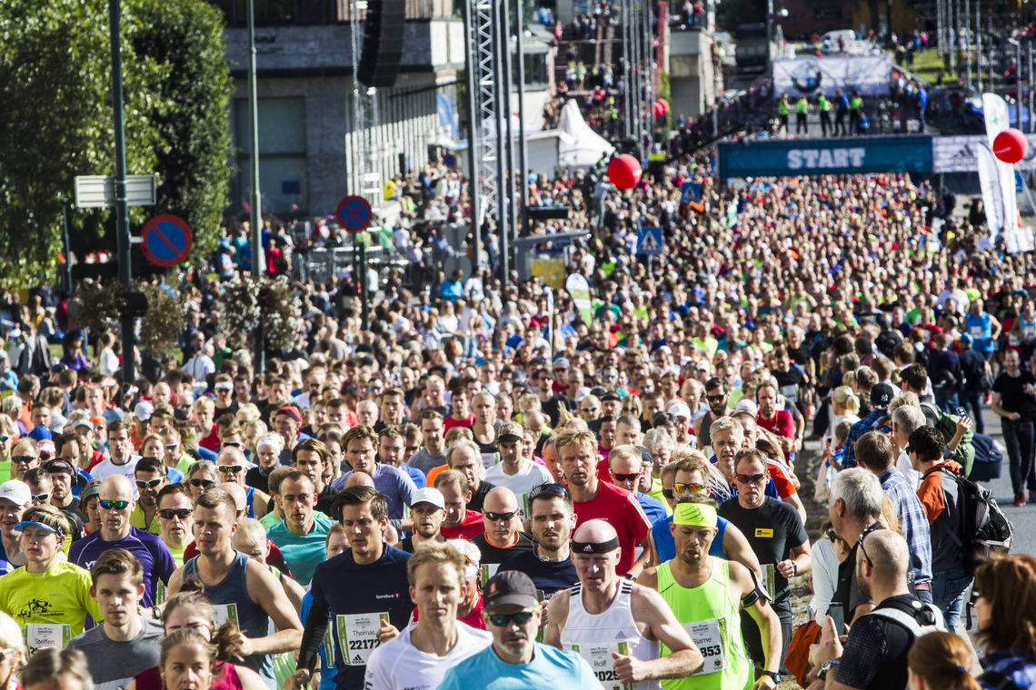 Fra Oslo Maraton 2016. (Arrangørfoto)