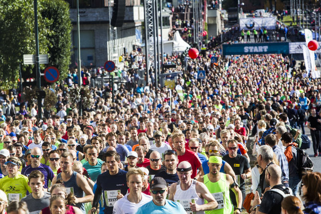 Fra Oslo Maraton 2016. (Arrangørfoto) Fra Oslo Maraton 2016. (Arrangørfoto)