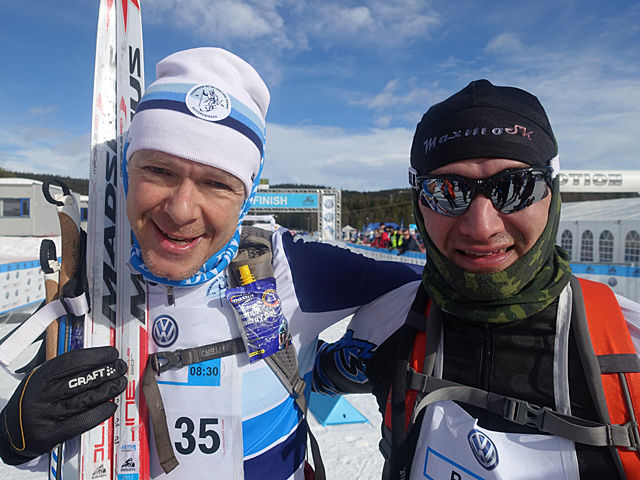 866 gikk FredagsBirken i klassisk stil. Raskest gikk Ole Kristian Sørland (t. v.) og Thomas Granholm. 866 gikk FredagsBirken i klassisk stil. Raskest gikk Ole Kristian Sørland (t. v.) og Thomas Granholm.