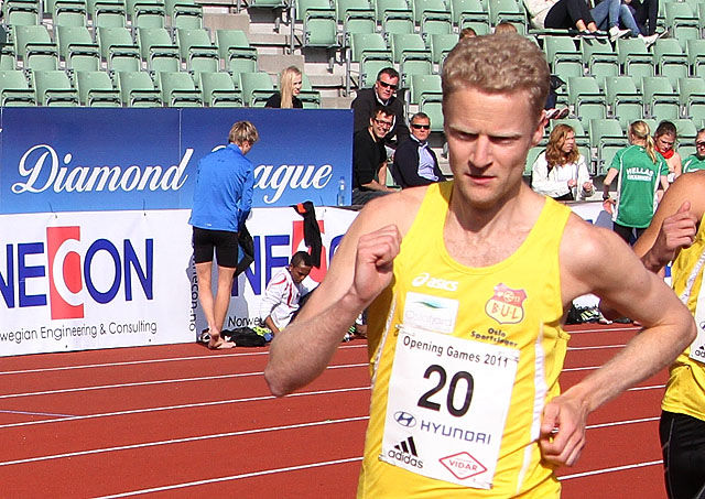 BUL-løperen Pål Johannes Larsen løp inn til gull i den yngste veteranklassen på 800 m. (Arkivfoto: Runar Gilberg)