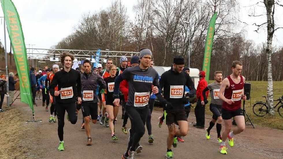 Fra Vårtävlingarna i Göteborg som arrangeres over to helger med 8 km første helg og 16 km/32 km andre helg (Foto: Torbjörn Gelotte).
